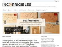 Tablet Screenshot of incorrigibles.org